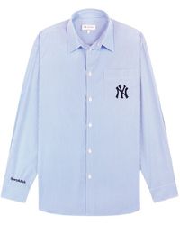Sporty & Rich - Yankees Serif Striped Button-Up Shirt - Lyst