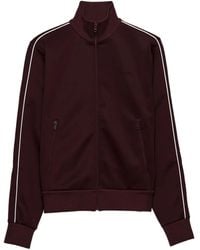 Prada - Stripe-Detail Zip-Fastening Track Jacket - Lyst