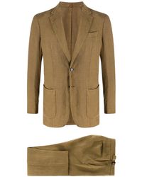 Dell'Oglio - Linen Single-Breasted Suit - Lyst
