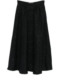Alessandra Rich - Sequin-Embellished Pleated Skirt - Lyst
