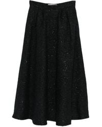 Alessandra Rich - Sequin-Embellished Pleated Skirt - Lyst