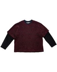 Song For The Mute - Layered Striped Sweater - Lyst