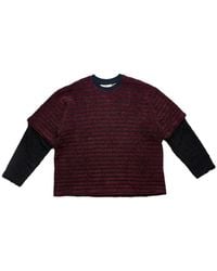 Song For The Mute - Layered Striped Sweater - Lyst