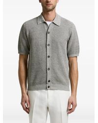 Peserico - Waffle-Knit Short-Sleeve Shirt - Lyst