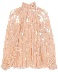 Amen - Sequinned Blouse - Lyst