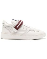 Bally - Stripe-detail Low-top Leather Sneakers - Lyst
