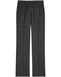 Blazé Milano - Check-Pattern Pressed-Crease Trousers - Lyst