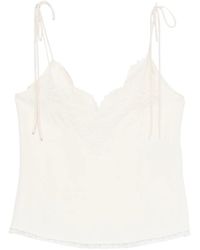 Valentino Garavani - Lace-Trim Top - Lyst