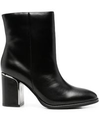 Alma En Pena. - Block-Heel Leather Ankle Boots - Lyst