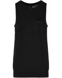 Amiri - 'Knit Mesh' Cotton Tank Top - Lyst