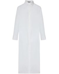 Balenciaga - Draped-Back Shirt Dress - Lyst