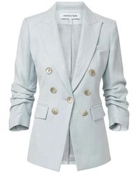 Veronica Beard - Tomi Dickey Ruched-Sleeve Blazer - Lyst