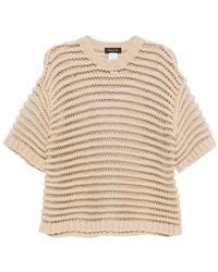 Fabiana Filippi - オープンニット ショートスリーブトップ - Lyst