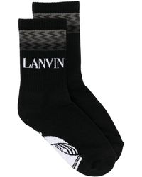 Lanvin - Logo-intarsia Socks - Lyst