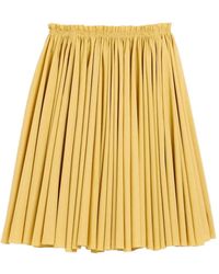 Ami Paris - Cotton Midi Corolla Skirt - Lyst