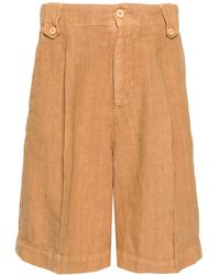 Costumein - Pleat-detail Linen Shorts - Lyst