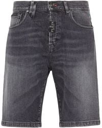 Philipp Plein - Formentera Low-Rise Denim Shorts - Lyst