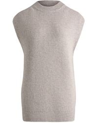 12 STOREEZ - Gerippter Pullunder - Lyst