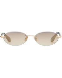 Roberto Cavalli - Rimless Oval Sunglasses - Lyst
