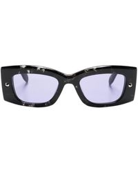 Alexander McQueen - Bold Logo-print Sunglasses - Lyst