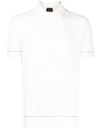 Brioni - Poloshirt Met Textuur - Lyst