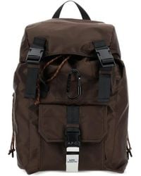 A.P.C. - Rucksack Mit Logo-Schnalle - Lyst