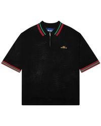 AWAKE NY - Mesh Zip-Fastening Polo Shirt - Lyst