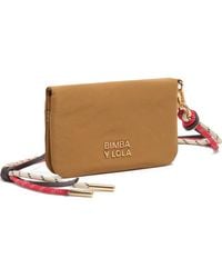 Bimba Y Lola - Small Caramel Nylon Flap Purse - Lyst