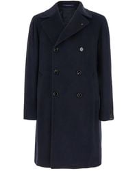 Tagliatore - Double-Breasted Cashmere Coat - Lyst