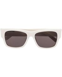 Balenciaga - Logo-Engraved Square-Frame Sunglasses - Lyst