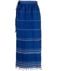 lemlem - Inku Cotton Wrap Skirt - Lyst