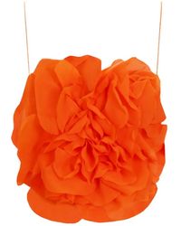 Gemy Maalouf - Floral-Appliqué Cropped Top - Lyst