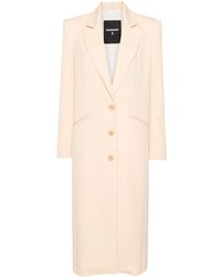 Patrizia Pepe - Single-Breasted Twill Coat - Lyst