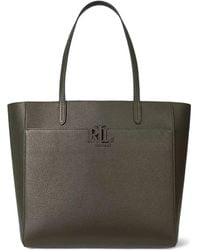 Ralph Lauren - Large Cameryn Logo-Embossed Tote Bag - Lyst