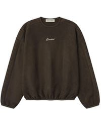 Fear Of God - Suede Fleece Logo-Embroidered Sweater - Lyst