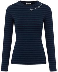 Liu Jo - T-Shirt Rayé À Manches Longues - Lyst