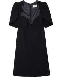Zadig & Voltaire - Roxelle Crystal-Embellished Minidress - Lyst