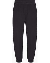 ARMANI EXCHANGE - Elastic-Waist Cotton Track Pants - Lyst