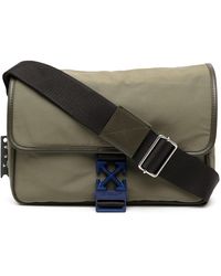 off white crossbody bolsa men