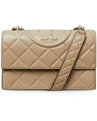 Tory Burch - Small Fleming Quilted-Leather Shoulder Bag - Lyst