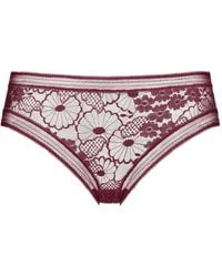 Eres - Miellée Slip Met Bloemenkant - Lyst