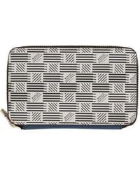 Moreau - Signature-Motif Zip-Around Wallet - Lyst