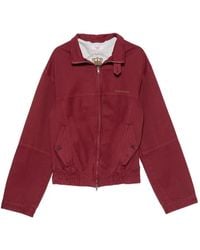 Martine Rose - Logo-Embroidered Harrington Jacket - Lyst