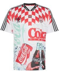 adidas - X Coca-Cola Sport Mash-Up Graphic-Print T-Shirt - Lyst