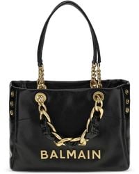 Balmain - Small 1945 Soft Cabas Shoulder Bag - Lyst