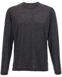 Zanone - Crew-Neck Long-Sleeves T-Shirt - Lyst
