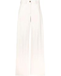 MSGM - High-Waisted Straight-Leg Trousers - Lyst