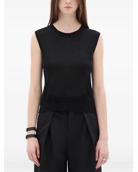 Ann Demeulemeester - Round-Neck Knit Vest - Lyst