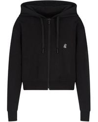 ARMANI EXCHANGE - Zip-Up Hooded Jacket - Lyst