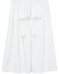 COMME DES GARÇON BLACK - Ruffle-Detail Pleated Midi Skirt - Lyst